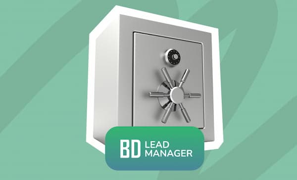 Cassaforte chiusa con il badge BD Lead Manager