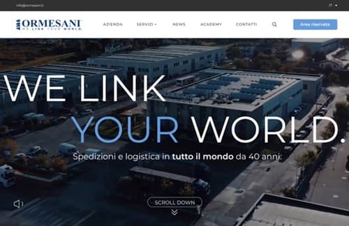 Home page del sito di Ormesani